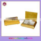 Luxury Yellow Glossy Painting Wooden Jewelry Box With Music Wh-0351