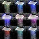 Led Rain Shower Head Square Shower Massage Jets Remote Color Changing Bath Accessories Stainless Steel Rainfall Head Shower thumbnail-4