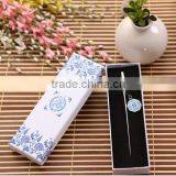 Metal Bookmarks With Customized Logo Chinese Style Blue and White Porcelain Bookmark Metal for Collection thumbnail-5