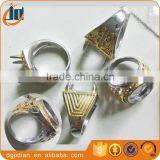 Gold Plating Mens Titanium Ring Without Stone