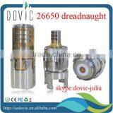 Hybrid Mech Mod Stainless Steel and Brass Mixed Dreadnaut 26650 Hybrid Mod thumbnail-1