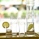 800ml Manufacturer Hot Sale Custom Logo Pyrex Bamboo Shape Promotional Clear Glass Pitcher thumbnail-2