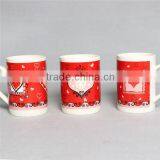 Red Decal Mug Bone China Set With Cute Design for Promotional thumbnail-1