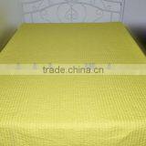 Yellow Embroidery Quilt Quilt Set