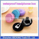 Colorful Round Waterproof Headphones Box With Zipper thumbnail-1