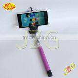 2015 Hot Products Factory Wholesale Selfie Stick for Mobile Phone Camera Extendable Colorful Selfie Stick With Cable thumbnail-2