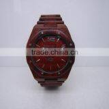 100% Natural Wood Watch Red Sandal Wood Unisex Style Japan Movement Water Proof Natural Wood Watch thumbnail-4