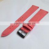 Quick Release Pin Stitching Leather Canvas Watch Strap
