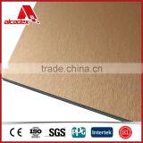 Anodized Processed Gold Brushed Aluminium Composite Panel thumbnail-3