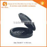 Round Unique Design Empty Black Cosmetic Backed Powder Container