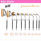 Rose gold oval makeup brush set with private label