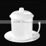 Ceramic Cups With and Dishes Set thumbnail-1