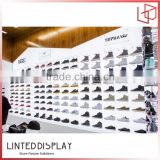 High-end MDF Made Shoe Shop Furniture Man Shoes Display Rack