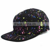Galaxy 5 Panel Hat Printed , 5-Panel Hat Printed Pattern 5 Panel Strap Back Caps , Galaxy Space Black Leather Strap Hats thumbnail-3