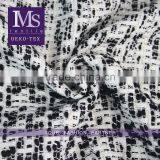 2016 M.seven Black/white Thick Tweed Fabric, Wool Blend Polyester Fabric for Casual and Formal Wear thumbnail-1