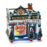 Customzied Color Glazed Painted Decorative Ceramic Christmas Village Houses thumbnail-1
