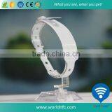 Custom High Quality Adjustable RFID Disposable PVC Wristband thumbnail-1