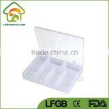 3 Grids Small Plastic Sealed Box Organizer With Lid thumbnail-2