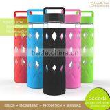 Custom Heat Resistant Glass Sport Drinking Bottle thumbnail-1