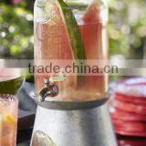 5L Unique Glass Beverage Dispenser With Ice Bucket thumbnail-1