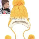 Baby Hat Warm Winter Cap For Baby Boy Girl Children's Crochet Earflap Hats Caps thumbnail-2