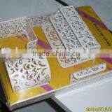 5 in 1 Flower Carved Metal Stationery Holder Set thumbnail-1