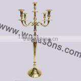 Shiny Polish Aluminum Candelabra thumbnail-1