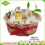 China Custom Decorative Fancy Christmas Empty Wicker Wholesale Spa Gift Baskets thumbnail-1