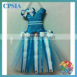 2012 New Styles Aqua Tutu Dresses Bow Holders thumbnail-1