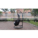 Garden Single Size Rattan Hanging Swing Chair Garden Outdoor Cushioned With Steel Frame thumbnail-3