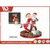 Wholesale Craft Supplies Promotional Gifts Customized Logo Poly Resin Ornament Snowman Santa Couple Led Light Christmas thumbnail-2