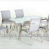 HOT!! Sling Aluminum Garden Furniture Dining Set thumbnail-1