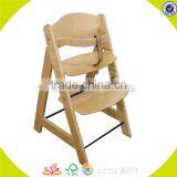 Wholesale Safe and Eco-friendly Wooden High Chair Toy for Kids Wooden Baby High Chair for Children W08F016 thumbnail-6