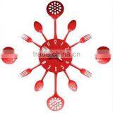Hot Selling Household Creative Cutlery Metal Wall Clock thumbnail-3