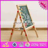 2017 New Design Adjustable Children Wooden Double Sided Drawing Board W12B107 thumbnail-4
