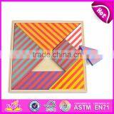 2017 Best Design Classic Brain Teaser Wooden Triangle Puzzle for Kids Education W14A167 thumbnail-5