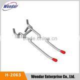 Washcloth Hang Curved Hook Coat Pegboar Double Arm Hook thumbnail-1