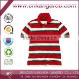 Men's 100% Cotton Striped Short Sleeve Polo T-shirt thumbnail-1