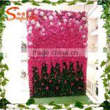 Man-made Flower Wall Wedding Artificial Flowers Wall Backdrop Wedding Flower Wall thumbnail-1