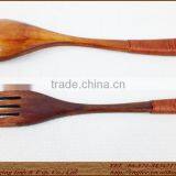 Wholesale Wooden Spoon and Fork Set, Jujube, Color Natural, 15*3.5cm thumbnail-2