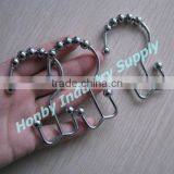 Wholesale 80mm Bathroom Metal Double Hook Curtain Ring thumbnail-1