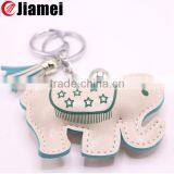 Keychain Leather Factory Cheap Custom Made Embossed Animal Leather Keychains