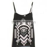 Spaghetti Strap Hot Sale Print Camisoles Casual Tank Fancy Tops for Girls thumbnail-2