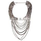 2016 Europe and the United States the New Multilayer Long Thin Chain Necklace thumbnail-4