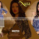 Fancy Neck Designer Georgette Embroidery Kurtis thumbnail-1