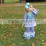 2017 New Fashion Clothes Kids Wear Children Pants Childrens Boutique Clothing Wholesale Baby Girl Summer Clothing Set thumbnail-2