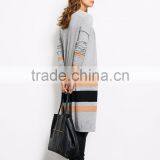 Women Two Colors Custom Knitted Sweaters Design Of Hand Knitting Sweater Fashion Korean Knitwear thumbnail-3
