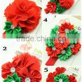 Cheap Sale Christmas Hair Accessories Girls Red Flower Pattern Headband thumbnail-6