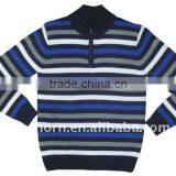 Mens Warm Winter Plain Knitted Pullover Sweater thumbnail-1