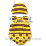 Cute Printed Cotton Short Sleeve Baby Boy Clothes Set Romper thumbnail-3